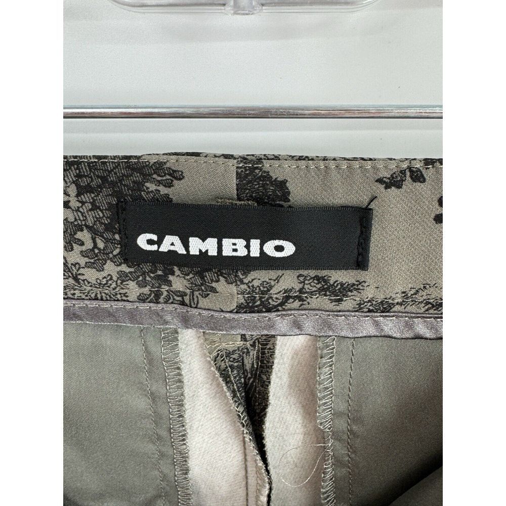Cambio Toile Safari Pants‎ 29 Inch Waist Gray And Black Leopard - Picture 5 of 7